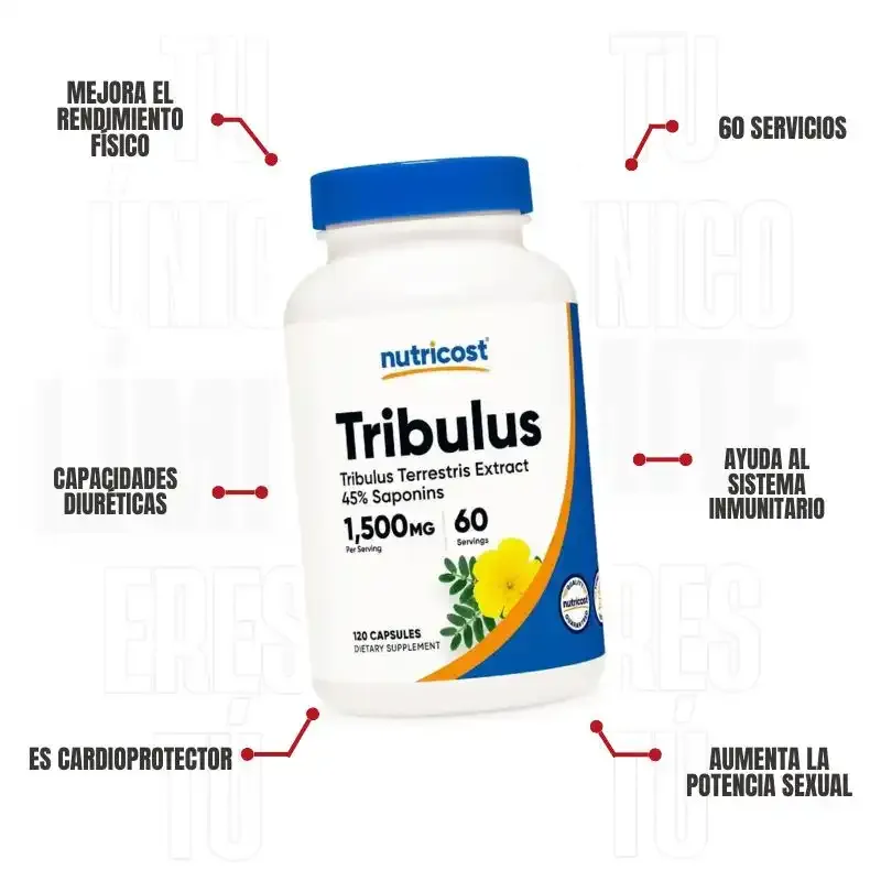 Tribulus 1500 Mg 60 Servicios Nutricost